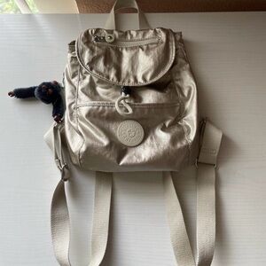 Kipling metallic mini backpack
